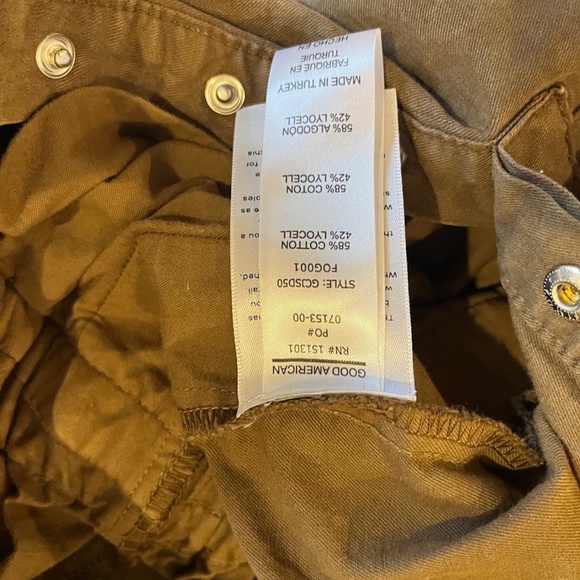 Good American Kajol Good Cinched Jumpsuit in Olive, Sz. 2/12 - Picture 4 of 6